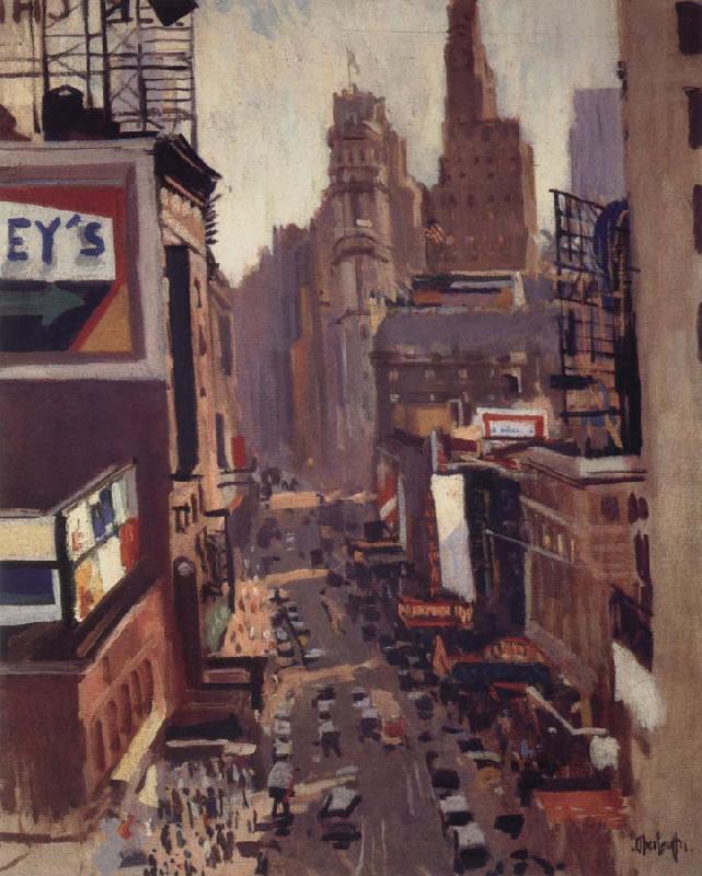 George Oberteuffer Times Square oil painting image